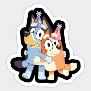 Bluey Birthday Sticker